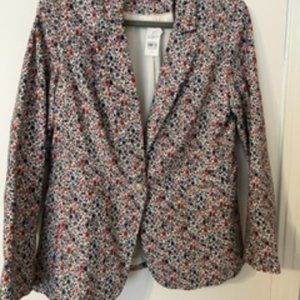 Loft Flower Blazer Size 10 NWT